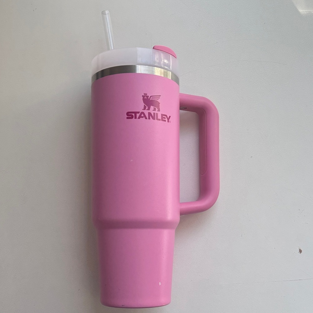 Stanley Pink Travel Mug with Handle 30oz